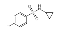 N-环丙基-4-氟苯磺酰胺结构式