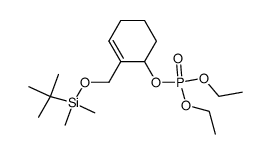 2-(((tert-butyldimethylsilyl)oxy)methyl)cyclohex-2-en-1-yl diethyl phosphate Structure