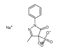 sodium 4-hydroxy-3-methyl-5-oxo-1-phenyl-4,5-dihydro-1H-pyrazole-4-sulfonate Structure