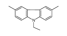 9-乙基-3,6-二甲基咔唑结构式