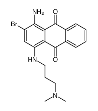 1-amino-2-bromo-4-[[3-(dimethylamino)propyl]amino]anthraquinone结构式