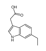 2-(6-ethyl-1H-indol-3-yl)acetic acid结构式