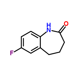 7-fluoro-1,3,4,5-tetrahydro-1-benzazepin-2-one Structure