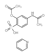 4-acetamido-2-acetyloxy-benzenesulfonic acid; pyridine Structure