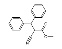 β,β-Diphenyl-α-cyan-propionsaeure-methylester结构式