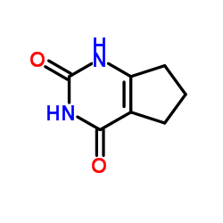6, 7-二氢-1H-环戊并[d]嘧啶-2, 4(3H, 5H)-二酮结构式