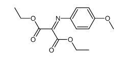 2-(4-methoxyphenylimino)malonic acid diethyl ester Structure