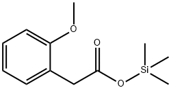 2-Methoxybenzeneacetic acid trimethylsilyl ester structure