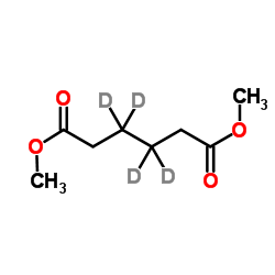 Dimethyl Hexanedioate-3,3,4,4-d4结构式