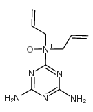 N,N-二-2-丙烯基-1,3,5-三嗪-2,4,6-三胺 N-氧化物结构式