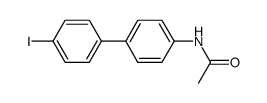 4-iodo-4'-acetylaminobiphenyl Structure
