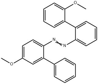 1-[2'-Methoxy(1,1'-biphenyl)-2-yl]-2-[5-methoxy(1,1'-biphenyl)-2-yl]diazene Structure
