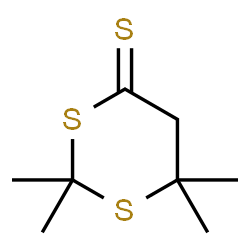 2,2,6,6-Tetramethyl-1,3-dithiane-4-thione Structure