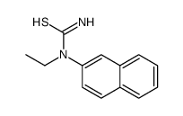 n-乙基-n-2-萘硫脲结构式