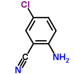 2-氨基-5-氯苯腈结构式