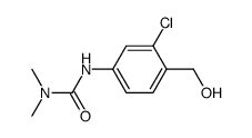 N'-(3-chloro-4-hydroxymethylphenyl)-N,N-dimethylurea结构式