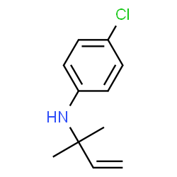 4-Chloro-N-(1,1-dimethyl-2-propenyl)benzenamine结构式