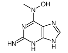 2-amino-N(6)-methyl-N(6)-hydroxyadenine结构式