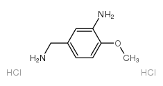 3-氨基-4-甲氧基苯甲胺双盐酸盐结构式