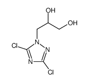 3-(3,5-dichloro-1,2,4-triazol-1-yl)propane-1,2-diol结构式