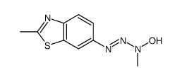 Benzothiazole, 6-(3-hydroxy-3-methyl-1-triazenyl)-2-methyl- (9CI)结构式