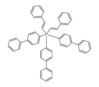 bis(2-phenylethenyl)-tris(4-phenylphenyl)-λ5-phosphane Structure