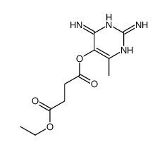 4-O-(2,4-diamino-6-methylpyrimidin-5-yl) 1-O-ethyl butanedioate结构式