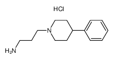 4-Phenyl-1-piperidinepropanamine, hydrochloride结构式