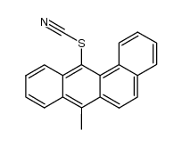 7-methyl-benz[a]anthracen-12-ylsulfanyl cyanate Structure