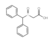 2-二苯基甲基亚砜基乙酸结构式