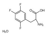 (2S)-2-amino-3-(2,4,5-trifluorophenyl)propanoic acid,hydrate结构式