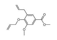 3-Allyl-4-allyloxy-5-methoxybenzoic acid methyl ester Structure