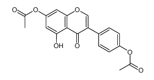 7,4'-diacetoxy-5-hydroxyisoflavone Structure