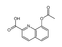 8-acetyloxyquinoline-2-carboxylic acid Structure