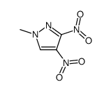 1-甲基-3,4-二硝基-1H-吡唑结构式