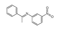 N-(3-nitrophenyl)-N-[(E)-1-phenylethylidene]amine结构式