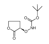 Carbamic acid, [[(3R)-tetrahydro-2-oxo-3-furanyl]oxy]-, 1,1-dimethylethyl ester picture