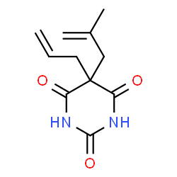 5-Allyl-5-(2-methylallyl)barbituric acid结构式