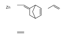 ethene,(5E)-5-ethylidenebicyclo[2.2.1]hept-2-ene,prop-1-ene,zinc Structure