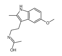 N-[2-(5-methoxy-2-methyl-1H-indol-3-yl)ethyl]acetamide结构式