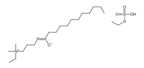 N-乙基-N,N-二甲基-3-[(1-氧代十二烷基)氨基]-1-丙铵乙基硫酸盐结构式