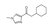 2-Cyclohexyl-1-(1-methyl-1H-imidazol-4-yl)ethanone Structure