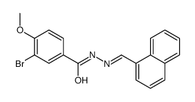 3-bromo-4-methoxy-N-(naphthalen-1-ylmethylideneamino)benzamide结构式