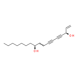 1,8-十七碳二烯-4,6-二炔-3,10-二醇结构式