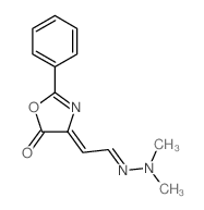 Acetaldehyde,2-(5-oxo-2-phenyl-4(5H)-oxazolylidene)-,1-(2,2-dimethylhydrazone)结构式