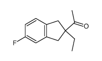 Ethanone,1-(2-ethyl-5-fluoro-2,3-dihydro-1H-inden-2-yl)-(9CI) picture