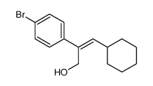 (E)-2-(4-溴苯基)-3-环己基-2-丙烯-1-醇结构式