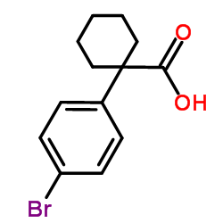 1-(4-Bromophenyl)cyclohexanecarboxylic acid structure
