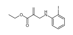 2-iodo-N-(2-carbethoxyallyl)aniline结构式