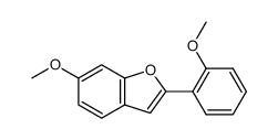 6-methoxy-2-(2-methoxyphenyl)benzofuran结构式